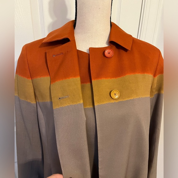 AKRIS PUNTO Vintage Cap Sleeve 2-Piece Dress Suit & Jacket Size 8 *EUC* - Picture 6 of 16